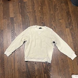 Ivory waffle knit J. Crew sweater